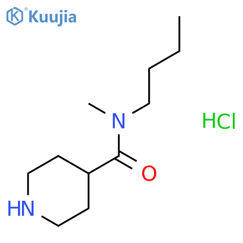 N-butyl-N-methylpiperidine-4-carboxamide hydrochloride structure