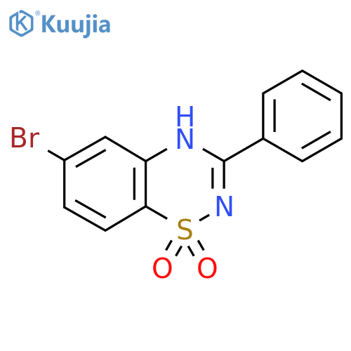 6-Bromo-3-phenyl-4H-1,2,4-benzothiadiazine-1,1-dione structure