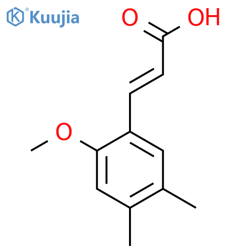 4,5-Dimethyl-2-methoxycinnamic acid structure
