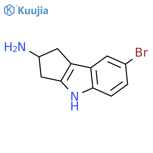 7-Bromo-1,2,3,4-tetrahydrocyclopenta[b]indol-2-amine structure
