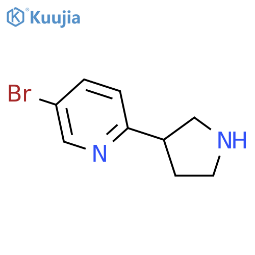 5-bromo-2-pyrrolidin-3-ylpyridine structure