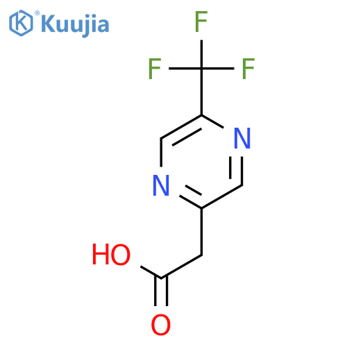 5-(trifluoromethyl)-2-Pyrazineacetic acid structure