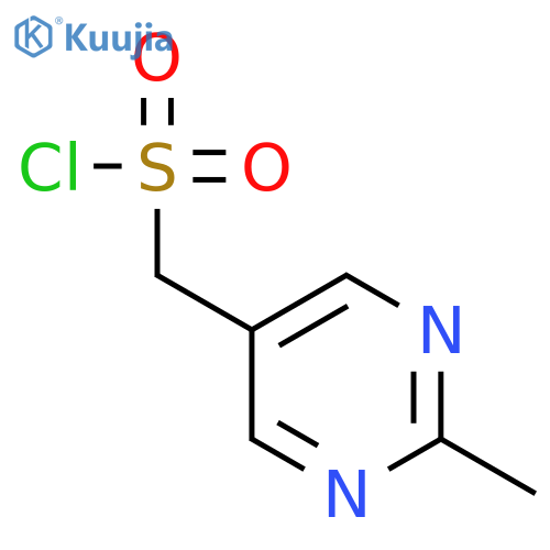 (2-methylpyrimidin-5-yl)methanesulfonyl chloride structure