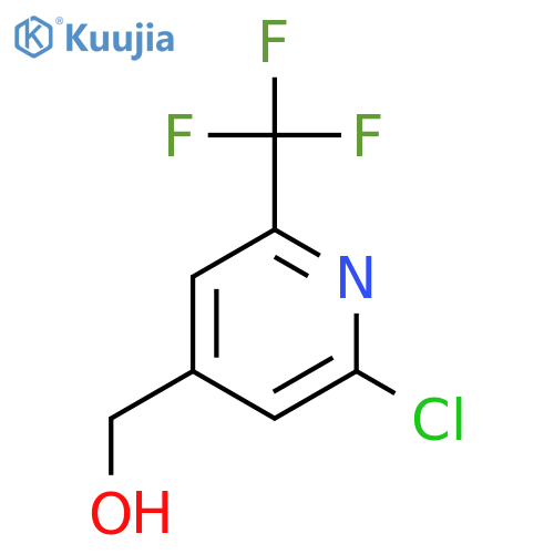 [2-chloro-6-(trifluoromethyl)pyridin-4-yl]methanol structure