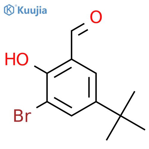 3-Bromo-5-tert-butyl-2-hydroxybenzaldehyde structure