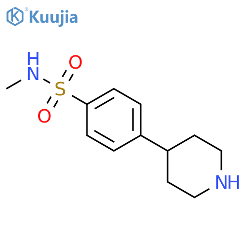 N-methyl-4-piperidin-4-ylbenzenesulfonamide structure