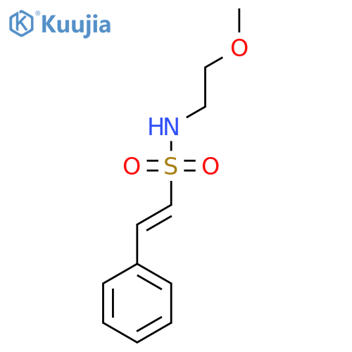 N-(2-methoxyethyl)-2-phenylethene-1-sulfonamide structure