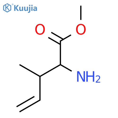 methyl 2-amino-3-methylpent-4-enoate structure