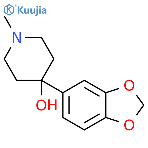 4-(BENZO[D][1,3]DIOXOL-5-YL)-1-METHYLPIPERIDIN-4-OL structure