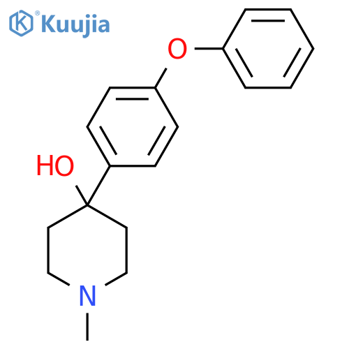 4-Hydroxy-4-(4-phenoxyphenyl)-1-methylpiperidine structure
