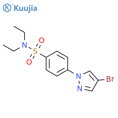 4-(4-Bromo-1H-pyrazol-1-yl)-N,N-diethylbenzenesulfonamide structure