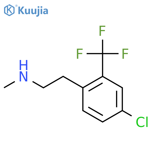{2-4-chloro-2-(trifluoromethyl)phenylethyl}(methyl)amine structure