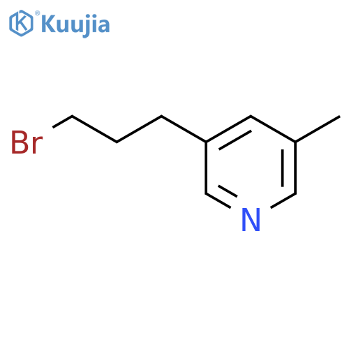 3-(3-bromopropyl)-5-methylpyridine structure