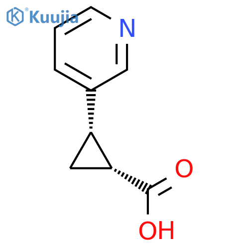 cis-2-(3-pyridyl)cyclopropanecarboxylic acid structure