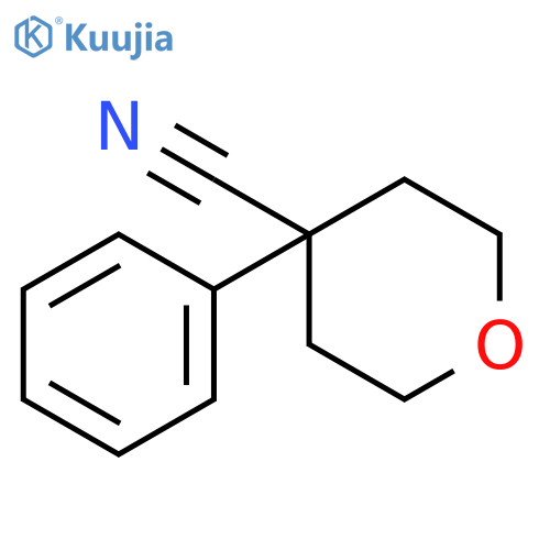 4-phenyloxane-4-carbonitrile structure