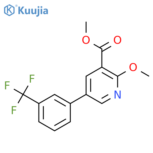 Methyl 2-methoxy-5-(3-(trifluoromethyl)phenyl)nicotinate structure