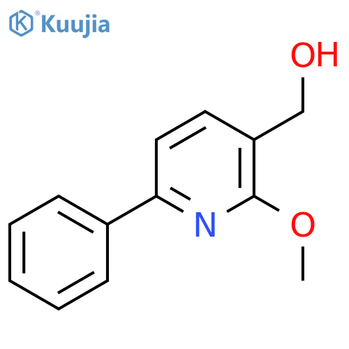 2-Methoxy-6-phenylpyridine-3-methanol structure