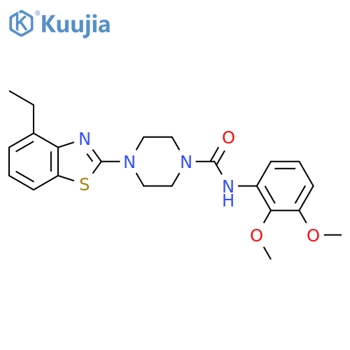N-(2,3-dimethoxyphenyl)-4-(4-ethyl-1,3-benzothiazol-2-yl)piperazine-1-carboxamide structure