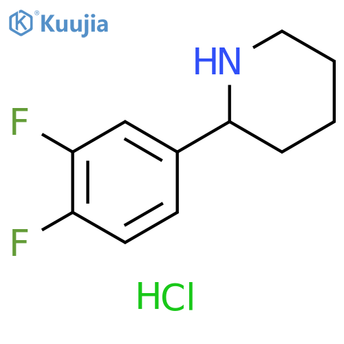 2-(3,4-DIFLUOROPHENYL)PIPERIDINE HYDROCHLORIDE structure
