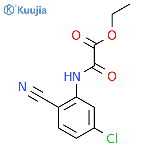 ethyl [(5-chloro-2-cyanophenyl)carbamoyl]formate structure
