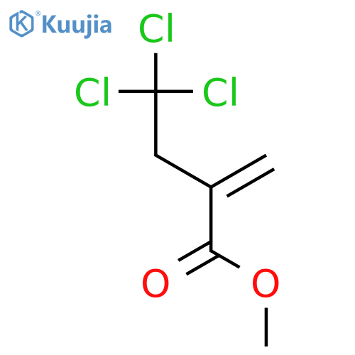 Butanoic acid, 4,4,4-trichloro-2-methylene-, methyl ester structure