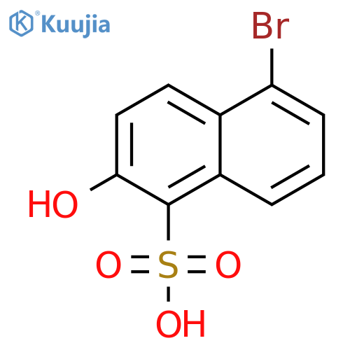 1-Naphthalenesulfonic acid, 5-bromo-2-hydroxy- structure