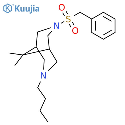 3,7-Diazabicyclo[3.3.1]nonane,3-butyl-9,9-dimethyl-7-[(phenylmethyl)sulfonyl]- structure