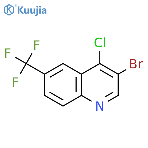 3-Bromo-4-chloro-6-trifluoromethylquinoline structure