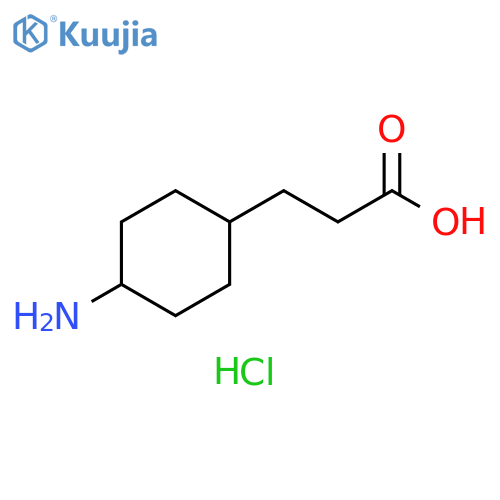 3-(4-aminocyclohexyl)propanoic acid hydrochloride structure