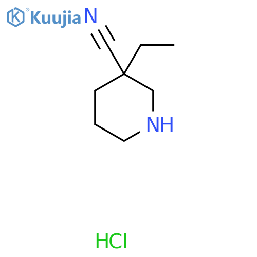 3-Ethyl-3-piperidinecarbonitrile Hydrochloride structure