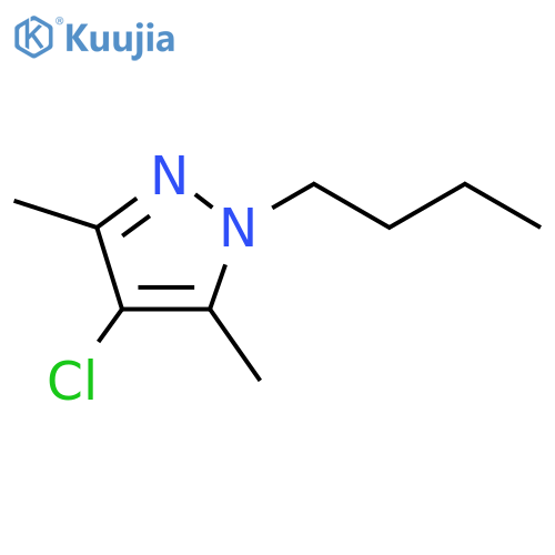 1-Butyl-4-chloro-3,5-dimethyl-1H-pyrazole structure