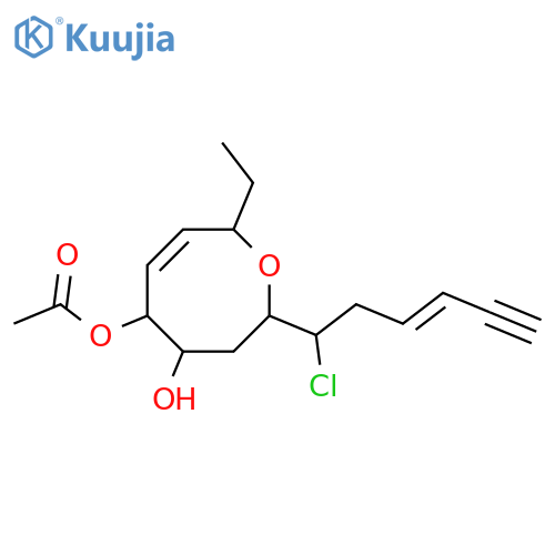 6-Chloro-3,11-lauthisadien-1-yne-9,10-diol; (3Z,6ξ,7R*,9R*,10R*,13R*)-form, 10-Ac structure