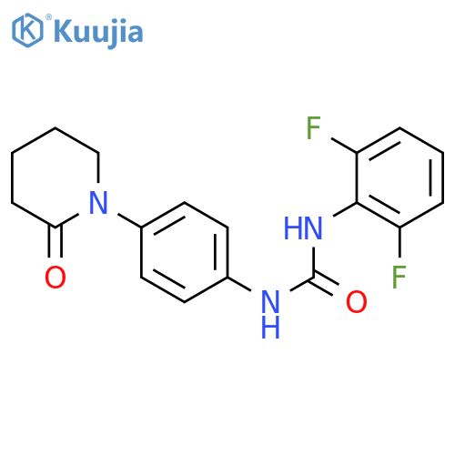 3-(2,6-difluorophenyl)-1-4-(2-oxopiperidin-1-yl)phenylurea structure