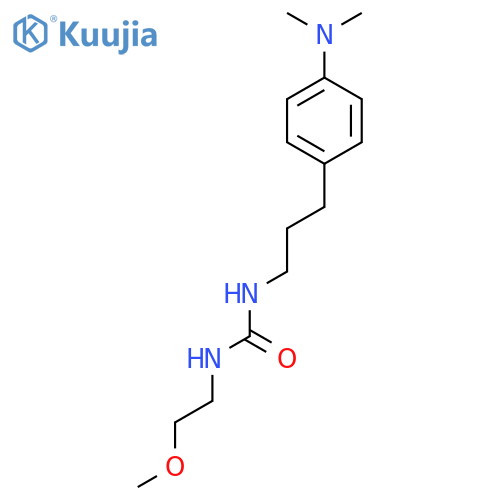 1-{3-4-(dimethylamino)phenylpropyl}-3-(2-methoxyethyl)urea structure