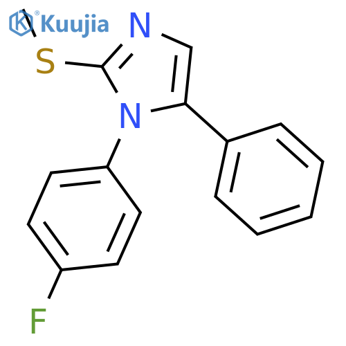 1-(4-fluorophenyl)-2-(methylsulfanyl)-5-phenyl-1H-imidazole structure