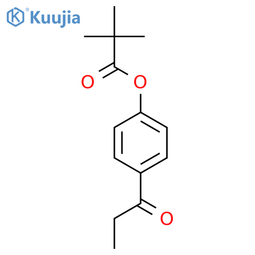 4-Propanoylphenyl-2,2-dimethylpropanoate structure