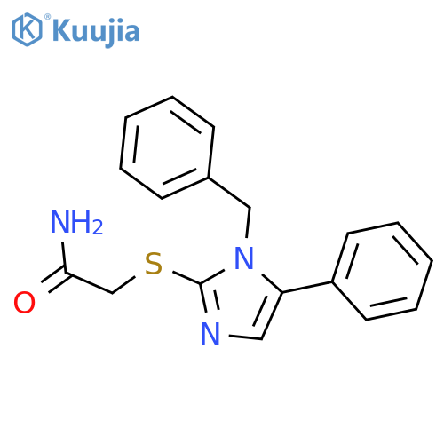 2-[(1-benzyl-5-phenyl-1H-imidazol-2-yl)sulfanyl]acetamide structure