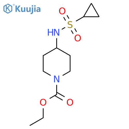 ethyl 4-cyclopropanesulfonamidopiperidine-1-carboxylate structure