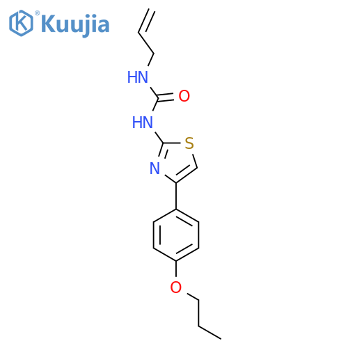 3-(prop-2-en-1-yl)-1-4-(4-propoxyphenyl)-1,3-thiazol-2-ylurea structure