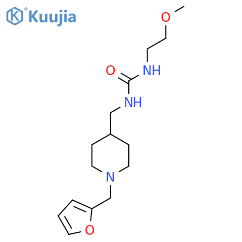 1-({1-(furan-2-yl)methylpiperidin-4-yl}methyl)-3-(2-methoxyethyl)urea structure