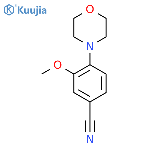 3-Methoxy-4-(morpholin-4-yl)benzonitrile structure