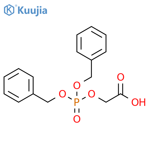 Acetic acid, 2-[[bis(phenylmethoxy)phosphinyl]oxy]- structure