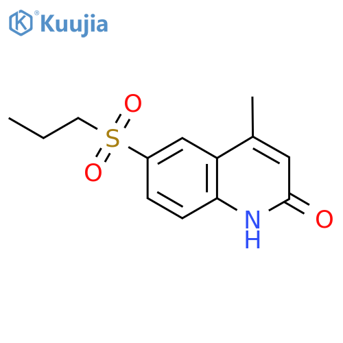 4-Methyl-6-(propylsulfonyl)quinolin-2(1H)-one structure