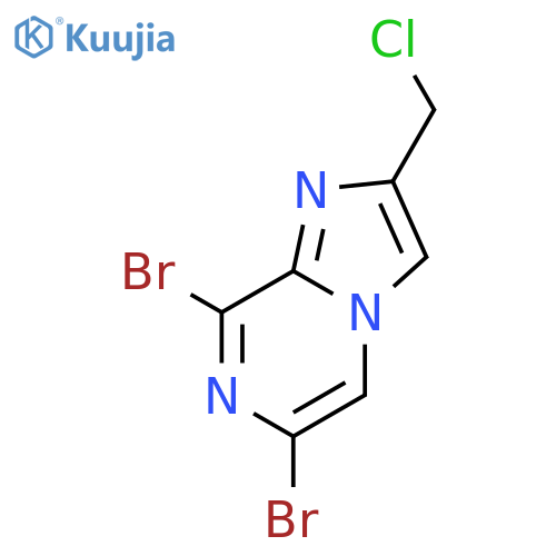 6,8-Dibromo-2-(chloromethyl)imidazo[1,2-a]pyrazine structure