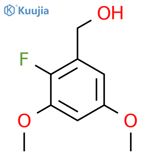 Benzenemethanol, 2-fluoro-3,5-dimethoxy- structure