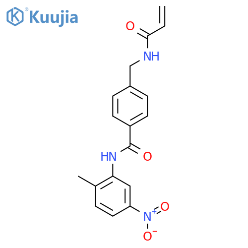 N-(2-methyl-5-nitrophenyl)-4-[(prop-2-enamido)methyl]benzamide structure
