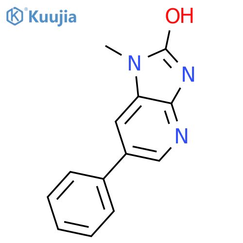2-Hydroxy-1-methyl-6-phenylimidazo4,5-bpyridine structure