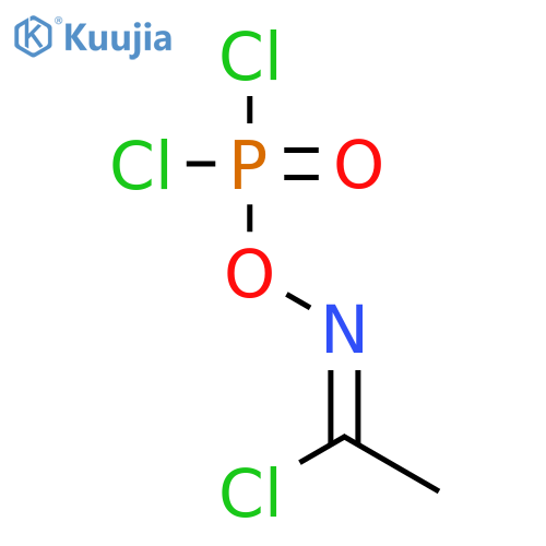 Ethanimidoyl chloride, N-[(dichlorophosphinyl)oxy]- structure
