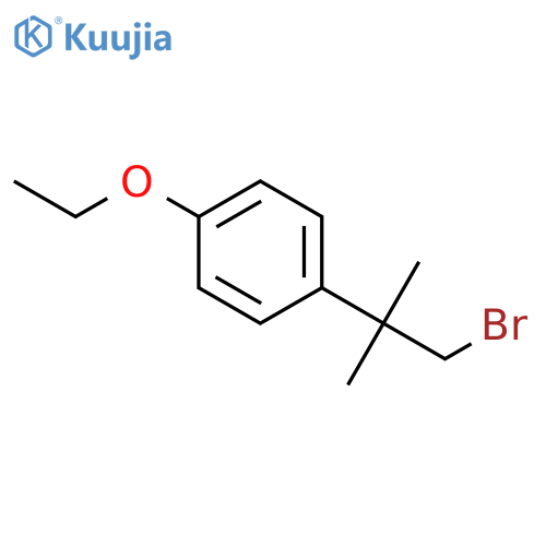 1-(1-bromo-2-methylpropan-2-yl)-4-ethoxybenzene structure