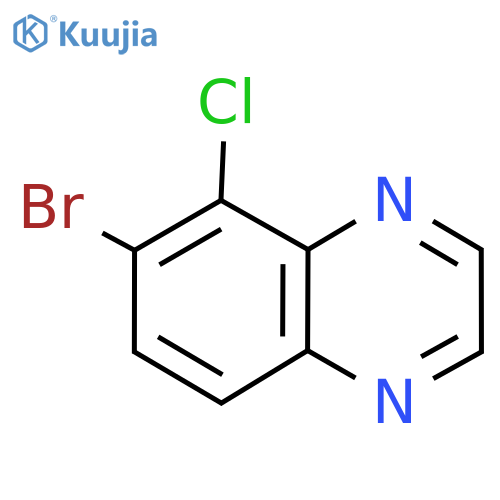 6-Bromo-5-chloroquinoxaline structure